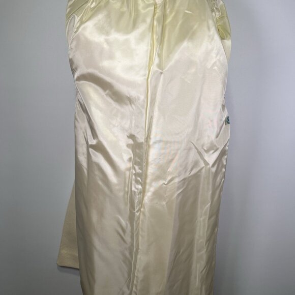 Vintage 60s Cream Wool Blend Tweed Swing Coat ILGWU Union Mid Century USA Mod - Picture 9 of 12